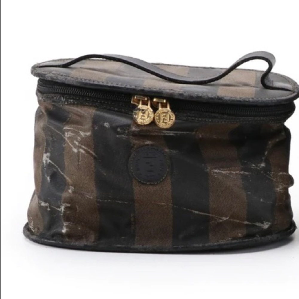 Fendi Pequin Stripe Cosmetics Bag